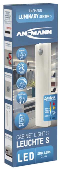 LED Weiß (6500K) Kaltweiße, Warmweiß Batterie/Akku 1600-0437 Unterbauleuchte 