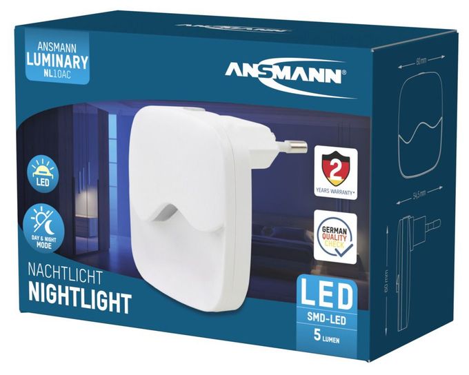 LED Warmweiß (3000K) Warmweiß AC NL10AC Nachtlicht 