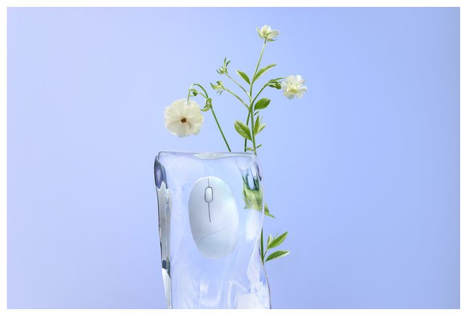 2400 DPI Haus Maus Optisch  Fragrance Mouse MD101 (Weiß) 