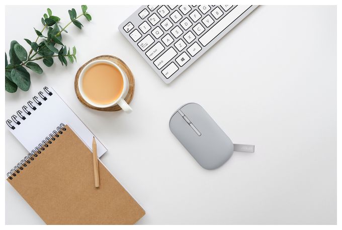1600 DPI Büro Maus Optisch  Marshmallow Mouse MD100 (Grau) 