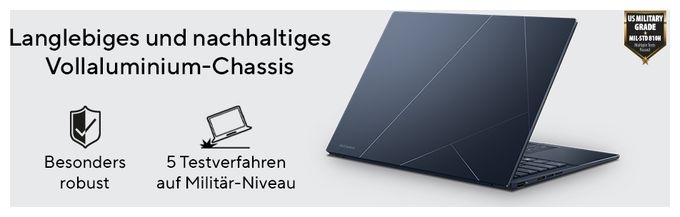 WUXGA Notebook 35,6 cm (14 Zoll) 1920 x 1200 Pixel 32 GB Ram 1 TB SSD Windows 11 Home Intel Core Ultra 9 max. 5,4 GHz  Zenbook UX3405CA-QL205W (Blau) 