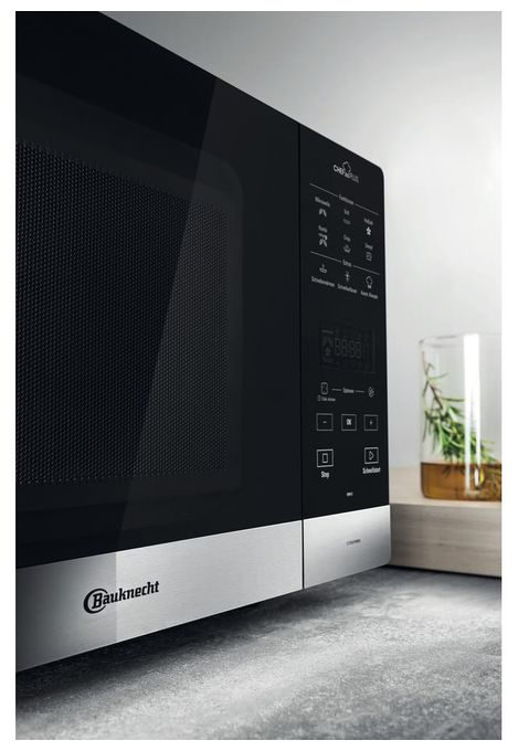 Freistehende Mikrowelle 800 W Größe: mittel 6 Stufen Dampfgaren Grill  MW49SL (Schwarz, Silber) 