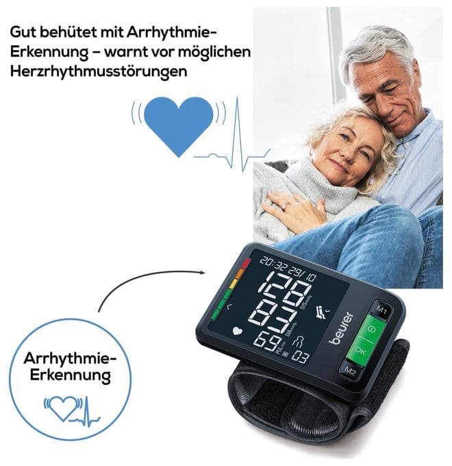 BC 87 Bluetooth Handgelenk-Blutdruckmessgerät 