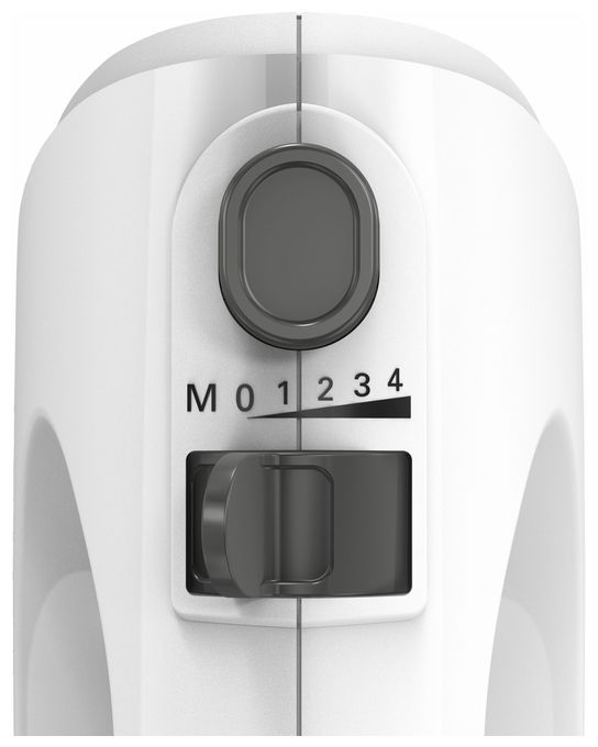 Handmixer 400 W 4 Stufen (Gebürsteter Stahl, Weiß) MFQ24200 CleverMixx 