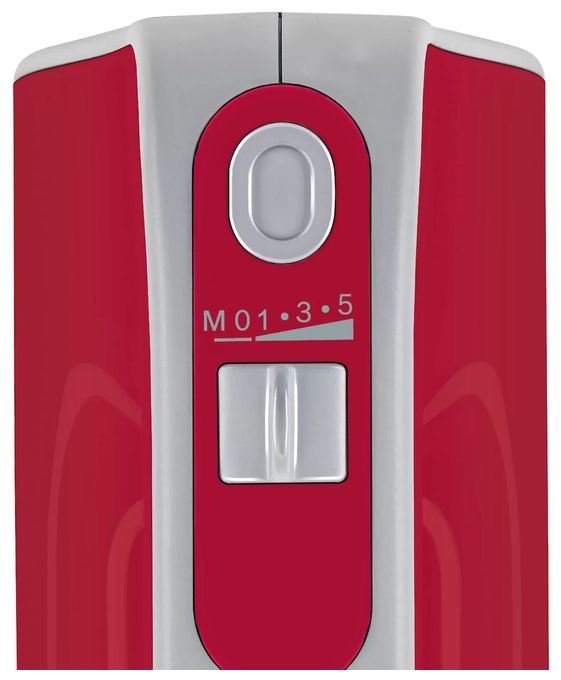 Handmixer 500 W 5 Stufen  MFQ40303 Styline Colour (Rot, Silber) 