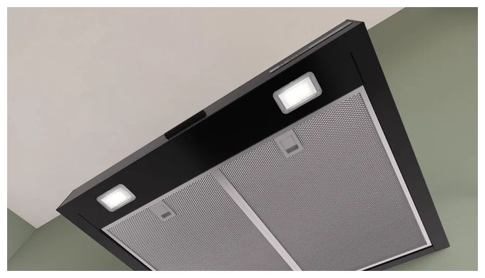 Abluft Dunstabzugshaube/Esse Wand 60 cm (Schwarz) Serie 2 DWB63BC60 