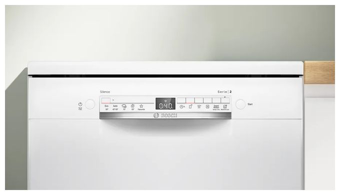 60 cm Geschirrspüler freistehend Leise 13 Maßgedecke aquaStop Funktion Serie 2 SMS2ITW09E 