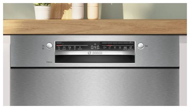60 cm Geschirrspüler unterbaufähig leise 13 Maßgedecke aquaStop Funktion Wärmetauscher (Gebürsteter Stahl) Serie 2 SMU2ITS09E 