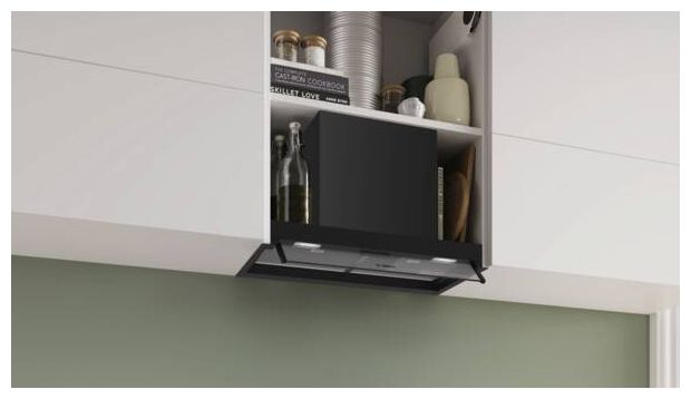 Abluft/Umluft Dunstabzugshaube/Esse Einbau 60 cm (Schwarz) Serie 4 DBB65CC60 