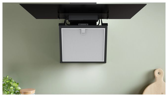 Abluft/Umluft Dunstabzugshaube/Esse Wand 80 cm (Schwarz) Serie 4 DWK85DF61 