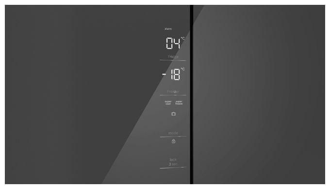 Side-by-Side Kühl-/ Gefrierkombination French Door 324 l / 223 l 322 kWh NoFrost 1895 mm x 855 mm  Serie 4 KMC85LEEA (Grau) 