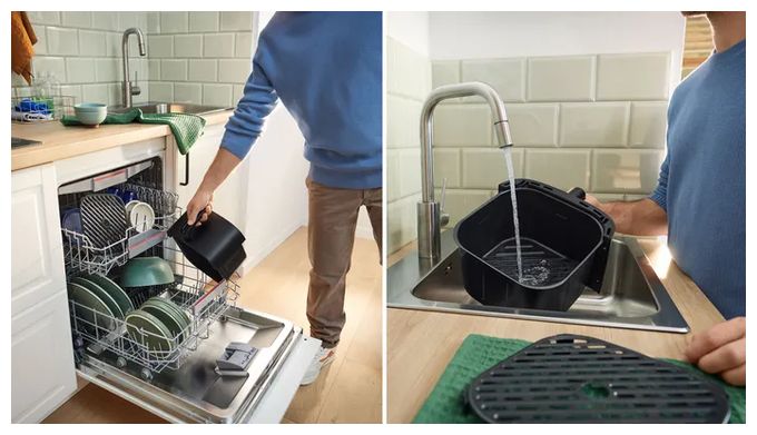 Heißluftfritteuse 6,1 l 2050 W  Serie 4 MAFS2462B (Schwarz) 