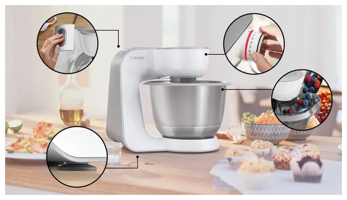 1000 W Küchenmaschine 3,9 l  Serie 4 MUM58200 (Weiß) 