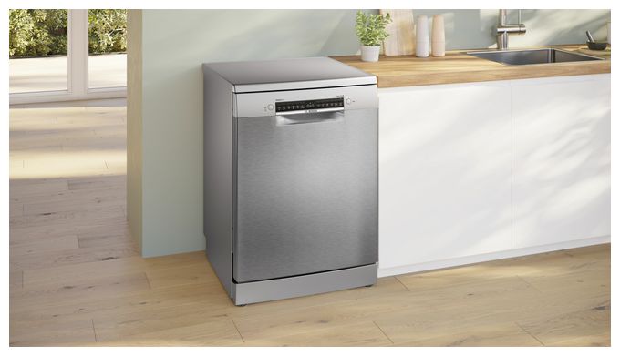 60 cm Geschirrspüler freistehend Sehr leise 14 Maßgedecke aquaStop Funktion Wärmetauscher Serie 4 SMS4EMI06E 