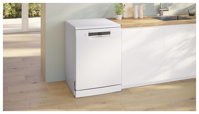 60 cm Geschirrspüler freistehend Leise 14 Maßgedecke aquaStop Funktion Heat exchanger/Drying assistant Serie 4 SMS4EVW08E 
