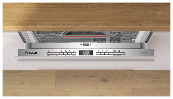 60 cm Geschirrspüler vollintegriert (ohne Front) Sehr leise 13 Maßgedecke aquaStop Funktion Wärmetauscher/EfficientDry Serie 4 SMV4EAX30E 