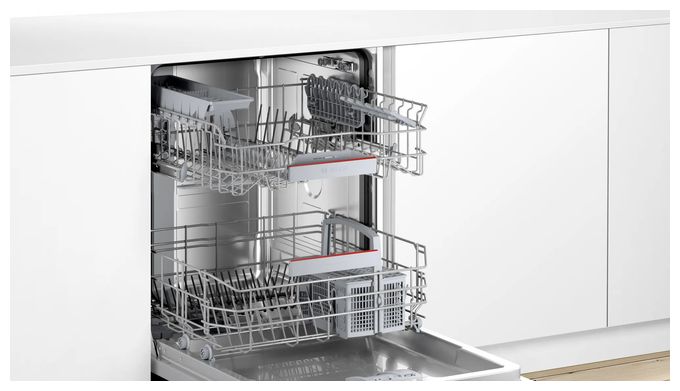 60 cm Geschirrspüler vollintegriert (ohne Front) Sehr leise 13 Maßgedecke aquaStop Funktion Wärmetauscher Serie 4 SMV4HBX19E 