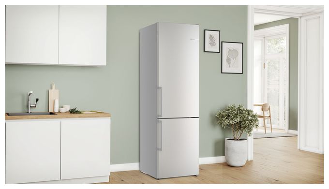 260 l / 103 l Kühl-Gefrierkombi freistehend NoFrost 112 kWh Jahr  Serie 6 KGN39AIAU (Edelstahl) 