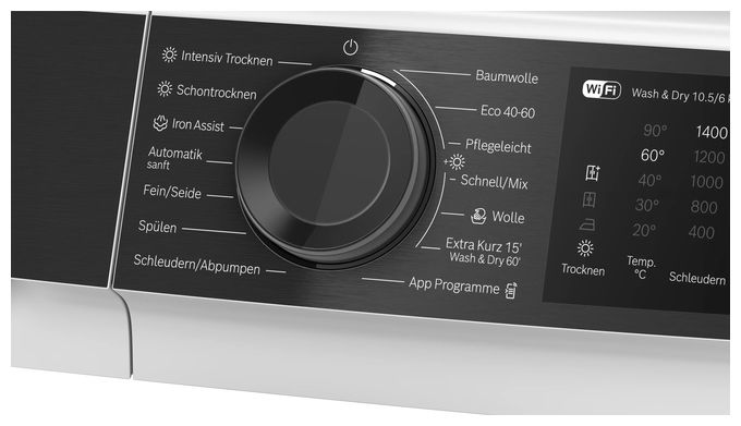 10,5 kg 6 kg Waschtrockner 1400 U/min Serie 6 WNG24443 