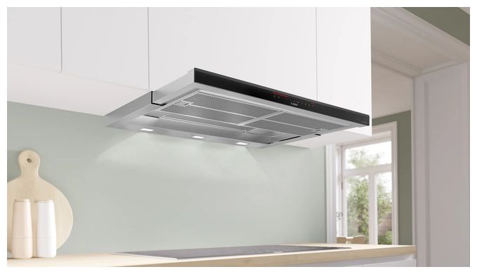 Abluft/Umluft Dunstabzugshaube/Esse Einbau 90 cm (Edelstahl) Serie 8 DFS098K54 