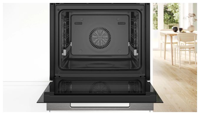 Einbaubackofen groß Dampfgaren AutoClean Serie 8 HSG738DB2 