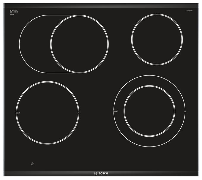 Glaskeramik Kochfeld/Herdplatte 4 Zone(n) Serie 8 PKN675DP1D autarkes 60cm 