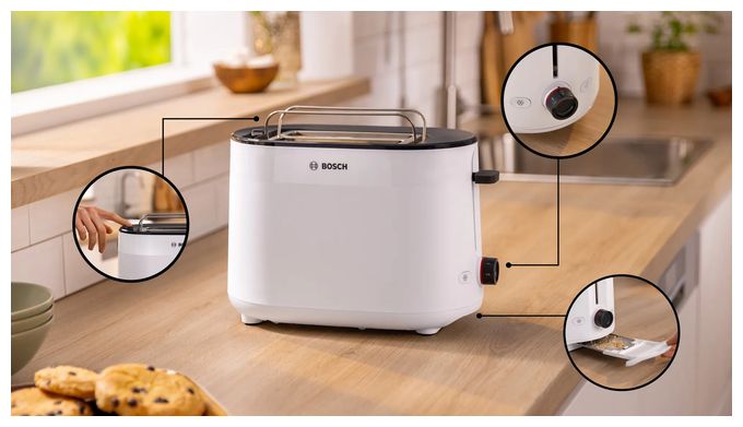 Toaster 950 W 2 Scheibe(n) 6 Stufen  TAT2M121 MyMoment (Weiß) 