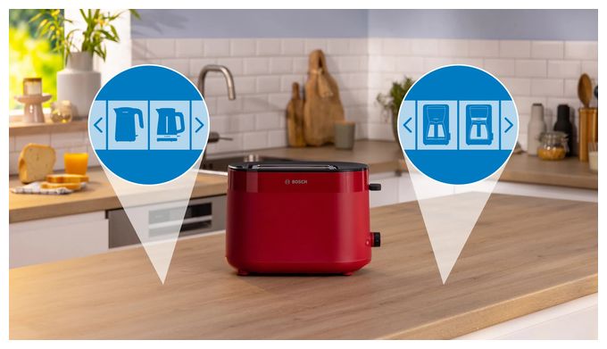 Toaster 950 W 2 Scheibe(n) 6 Stufen  TAT2M124 MyMoment (Rot) 