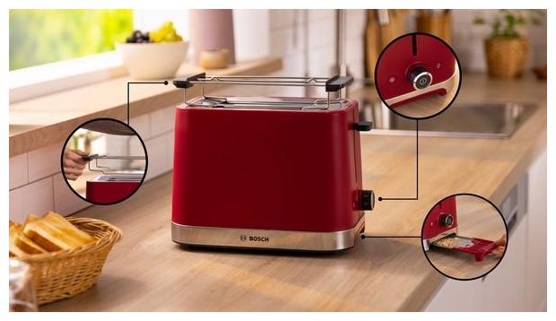 Toaster 950 W 2 Scheibe(n)  TAT4M224 MyMoment (Rot) 