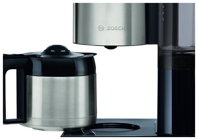 8 Tassen Thermo Filterkaffeemaschine 1,1 l  TKA8A683 Styline (Schwarz, Edelstahl) 