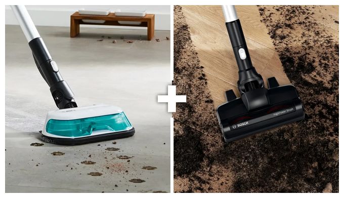 Handstaubsauger Beutellos bis 35 min Laufzeit 18 V HEPA (Aqua-Farbe, Schwarz, Silber, Weiß) Unlimited 7 BSS712XHYG ProHygienic Aqua 