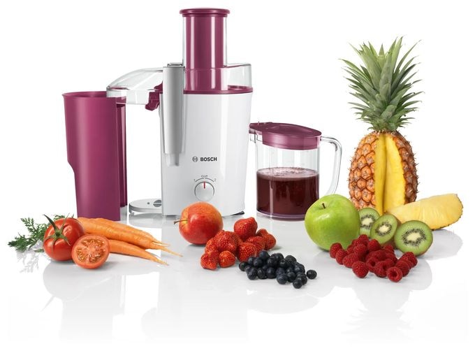 700 W (Kirsche (Frucht), Transparent, Weiß) VitaJuice 2 MES25C0 Entsafter 