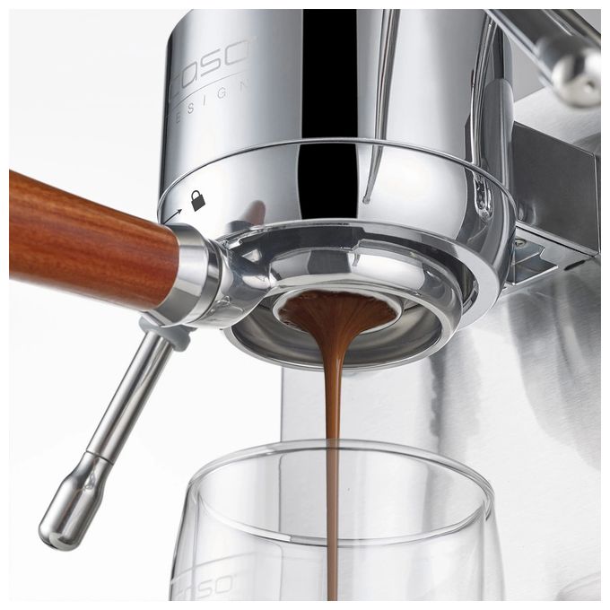 Siebträger Kaffeemaschine 19 bar 3000 W  1825 Espresso Gourmet Advanced (Silber) 