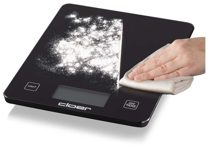 Elektronische Küchenwaage bis 10 kg Genauigkeit 5 g  6870 (Schwarz) 