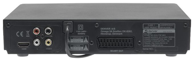 DVD Player 1080p CD, CD-R, CD-RW, DVD, DVD+R, DVD+RW DVH-7787MK3 