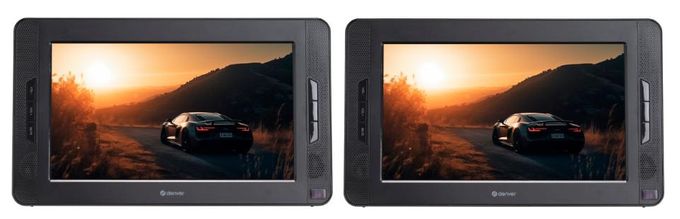 25,4 cm (10 Zoll) Tragbarer DVD-Player DVD, DVD+R, DVD+RW, CD, CD-R, CD-RW MTW-1098 