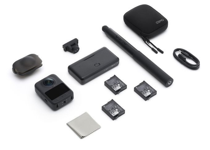 15520 x 7760 Pixel Aktion Kamera 120 MP  Osmo 360 Adventure Combo (Schwarz) 