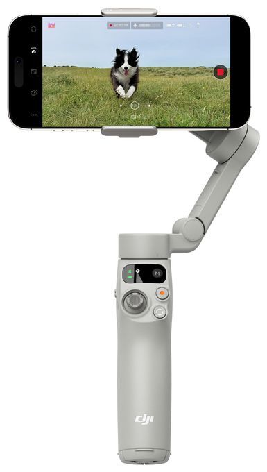 Stativ Gimbal für Smartphone faltbar Bluetooth  Osmo Mobile 7 Gimbal-Stabilisator (Weiß) 