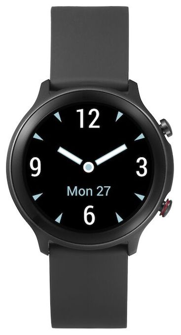 Digital 44 mm Smartwatch Rund IP68  380600 Watch (Schwarz) 