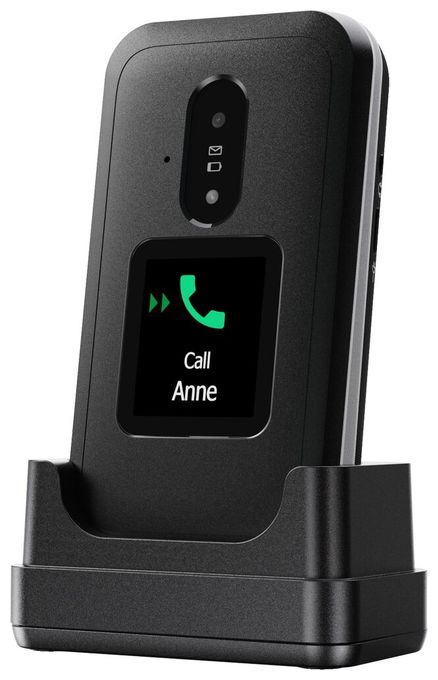 4G Smartphone 7,11 cm (2.8 Zoll) 0,3 MP Single SIM  Leva E30 (Schwarz, Weiß) 