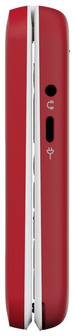 4G Smartphone 7,11 cm (2.8 Zoll) 0,3 MP Single SIM  Leva E30 (Rot, Weiß) 