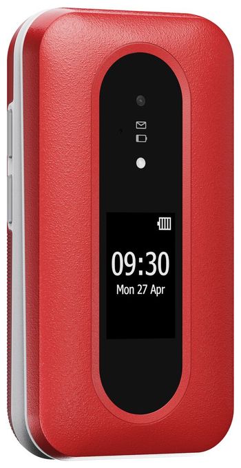 4G Smartphone 7,11 cm (2.8 Zoll) 2 MP Single SIM  Leva L30 (Rot, Weiß) 