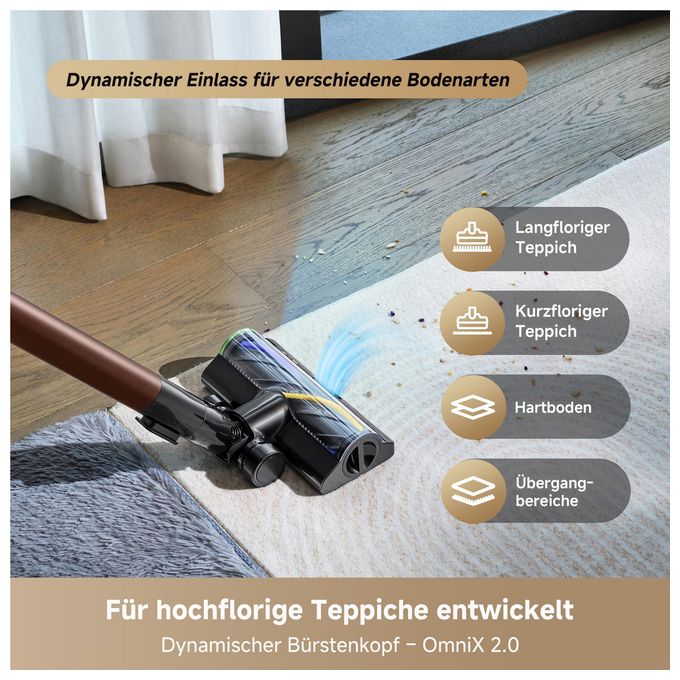 Handstaubsauger Beutellos bis 90 min Laufzeit  V30 (Schwarz) 