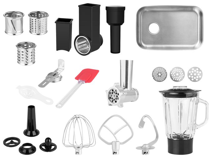 1500 W Küchenmaschine 6,5 l  Forza 5500 (Schwarz, Edelstahl) 