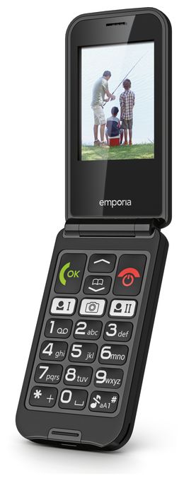 2G Smartphone 6,1 cm (2.4 Zoll 0,3 MP Single SIM  TALK glam (Schwarz) 