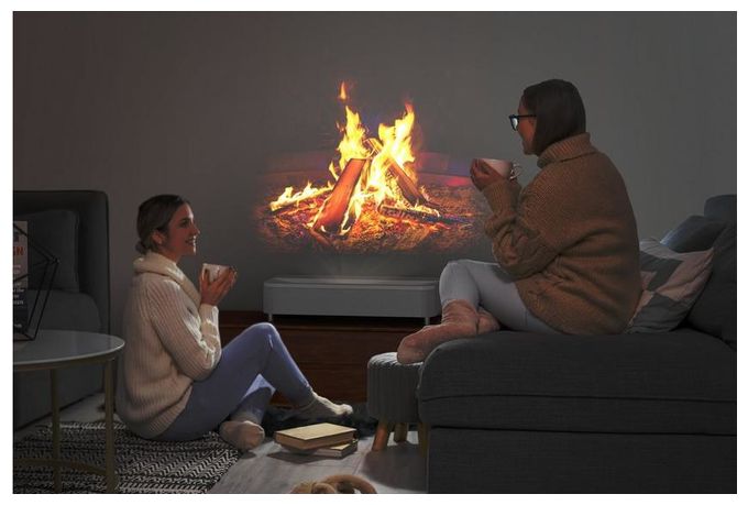 4K+ (5120x3200) 3LCD Laser Ultra-Short-Throw-Projektor 4000 ANSI Lumen  EH-LS800W (Weiß) 