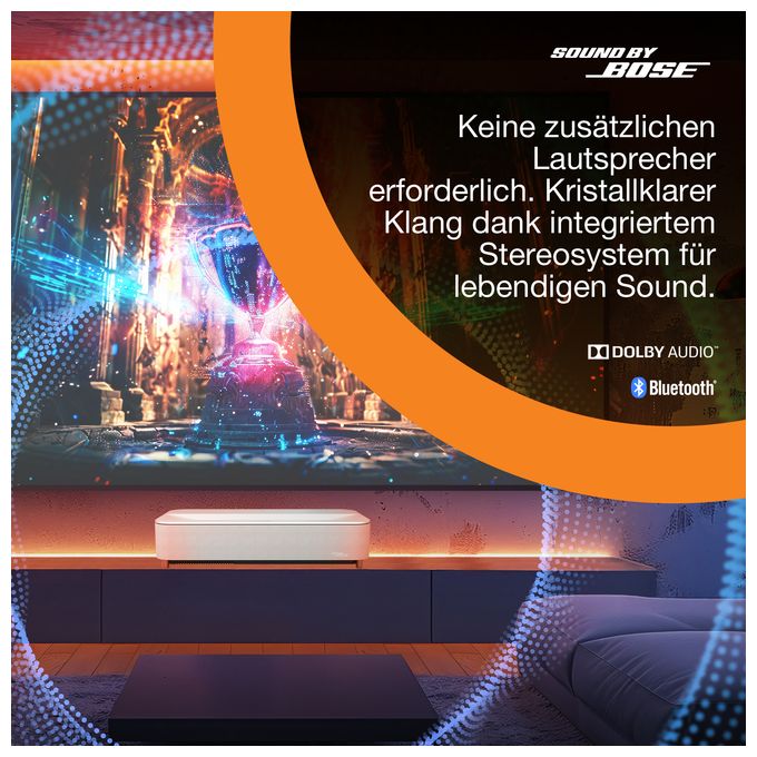 UHD 4K (3840x2160) 3LCD Laser 4000 ANSI Lumen  EH-LS970W (Weiß) 