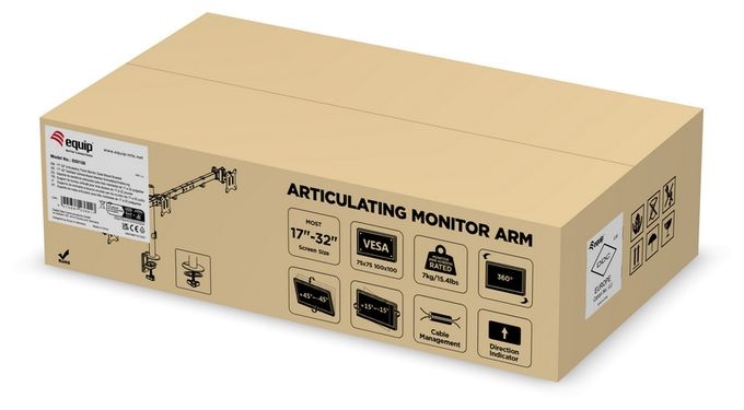 17"-32" Dreifach schwenkbare Monitor-Schreibtischhalterung 