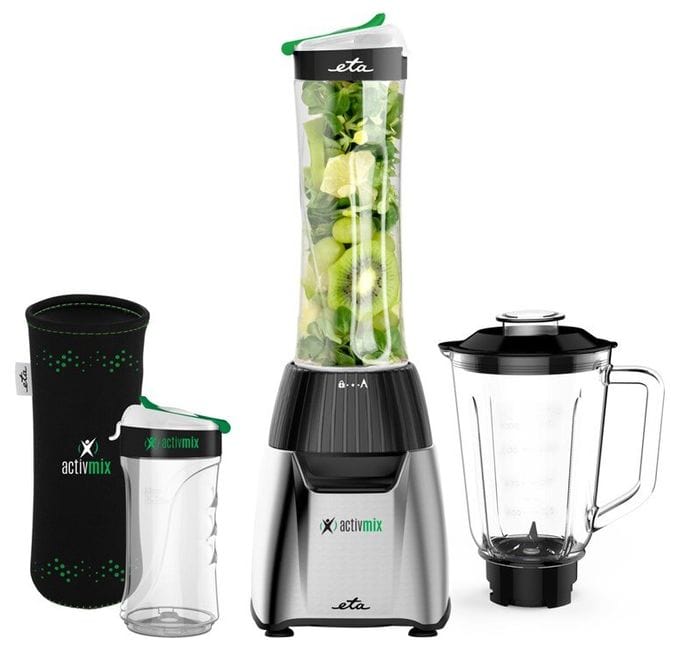 1 l Standmixer 350 W (Schwarz, Edelstahl, Transparent) ActivMix Premium 
