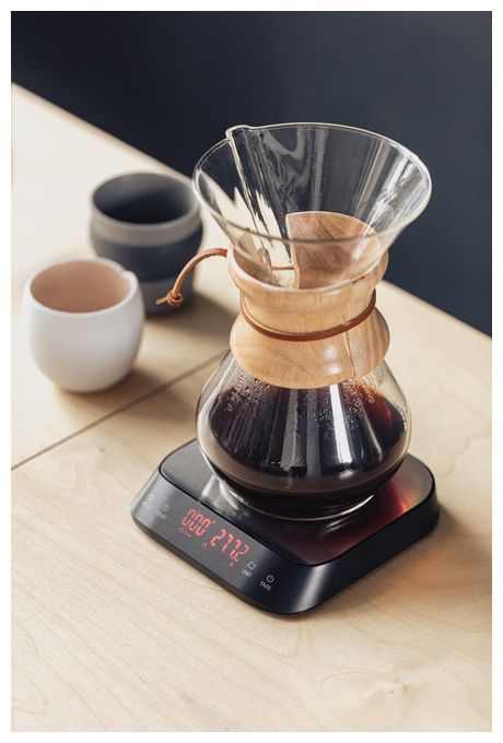 Elektronische Küchenwaage bis 3 kg Genauigkeit 0,1 g  Artista Coffee (Silber) 